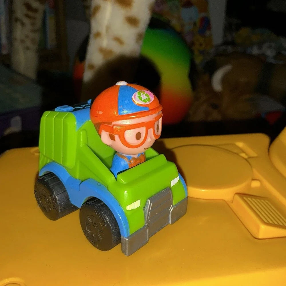 Blippi Green Garbage Recycle Truck Mini Vehicle 2019 Kideo Jazwares